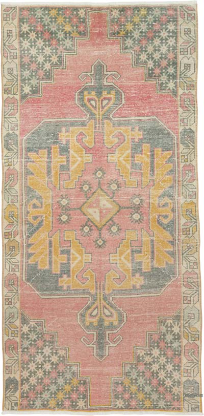 El Dokuma Vintage Halı - 120 cm x 248 cm