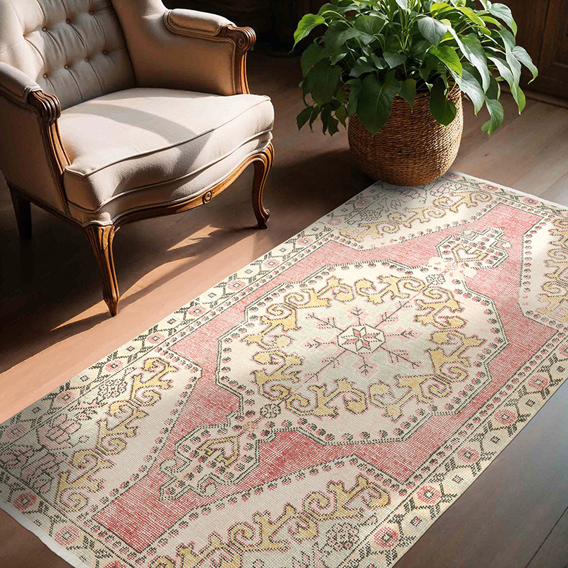 Vintage Turkish Hand-Knotted Rug - 4' 4" x 6' 7" (52" x 79") - K0090614