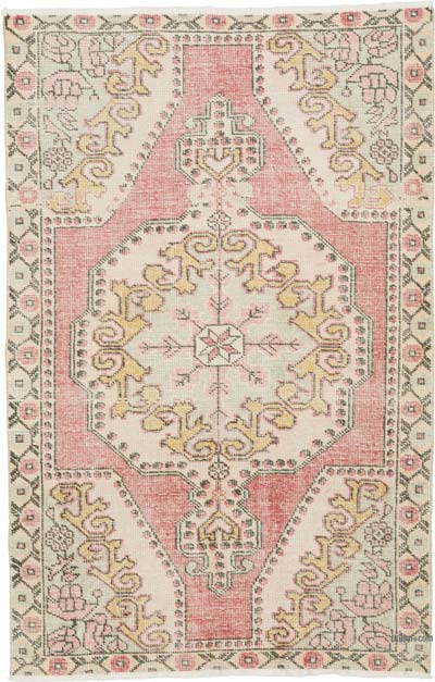 El Dokuma Vintage Halı - 132 cm x 201 cm