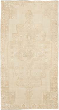 Vintage Turkish Hand-Knotted Rug - 4' 4" x 8' 1" (52" x 97")