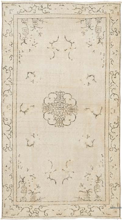 El Dokuma Vintage Halı - 120 cm x 213 cm