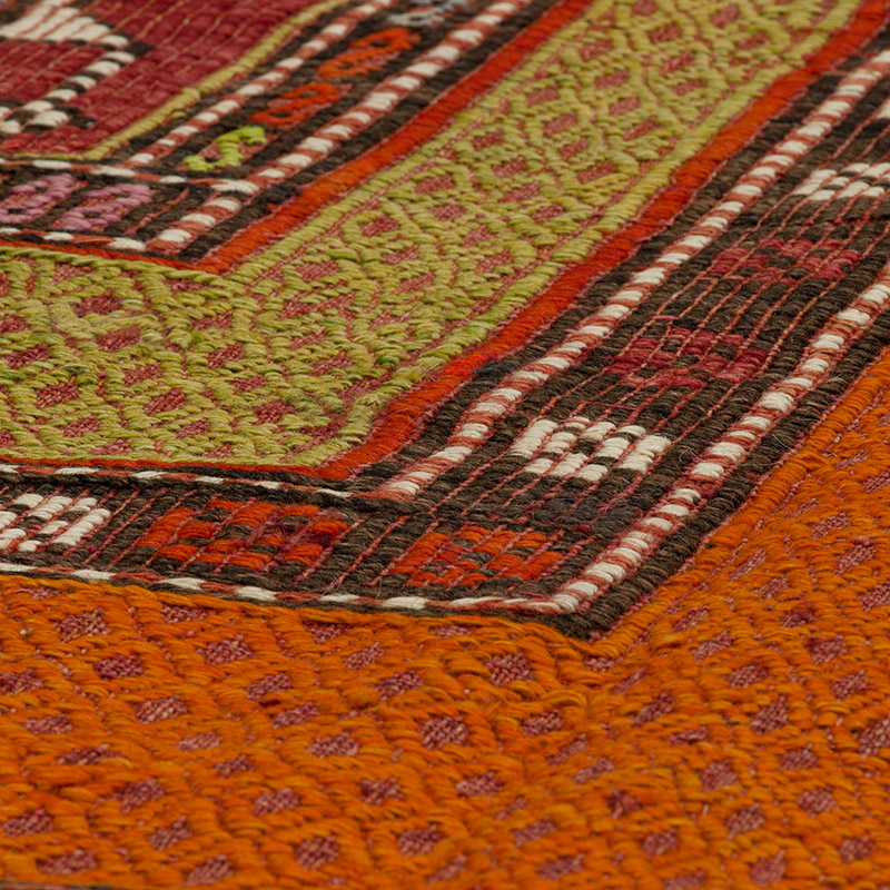 Vintage Fethiye Jijim Rug - 6' 2" x 11' 8" (74" x 140") - K0090639
