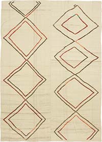Vintage Anatolian Kilim Rug - 6' 8" x 9' 6" (80" x 114")
