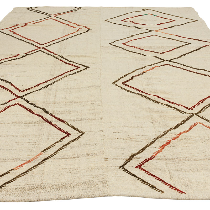 Vintage Anatolian Kilim Rug - 6' 8" x 9' 6" (80" x 114") - K0090642