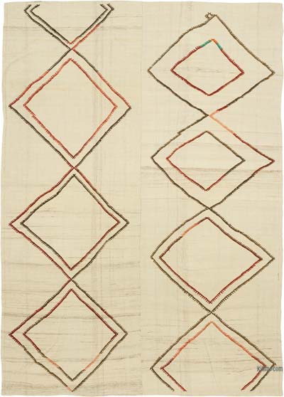 Vintage Anatolian Kilim Rug - 6' 8" x 9' 6" (80" x 114")