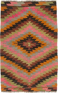 Vintage Mihalic Kilim Rug - 3' 1" x 4' 9" (37" x 57")
