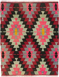 Vintage Mihalic Kilim Rug - 2' 7" x 3' 3" (31" x 39")