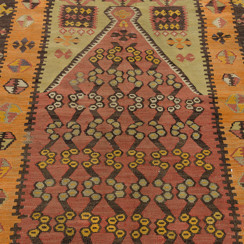 Vintage Çorum Kilimi - 113 cm x 155 cm - K0090646