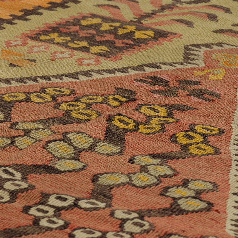 Vintage Çorum Kilimi - 113 cm x 155 cm - K0090646