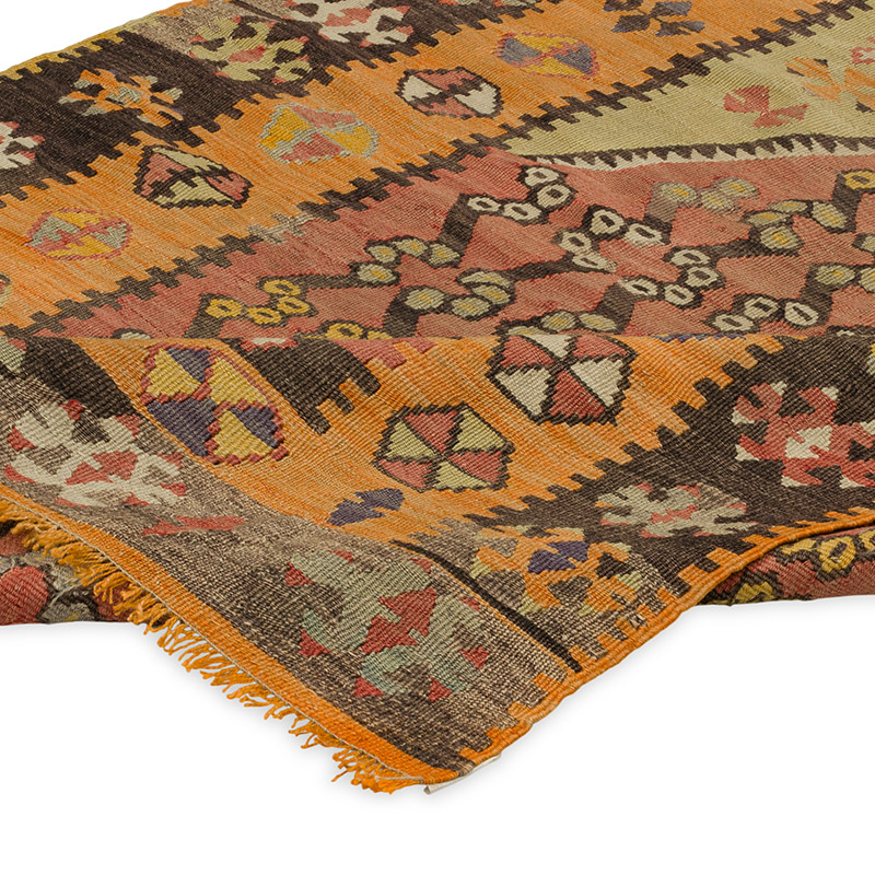 Vintage Çorum Kilimi - 113 cm x 155 cm - K0090646