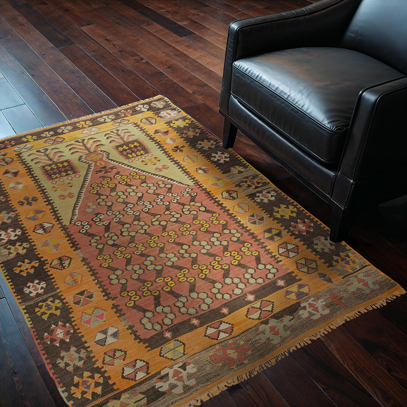 Vintage Çorum Kilimi - 113 cm x 155 cm - K0090646