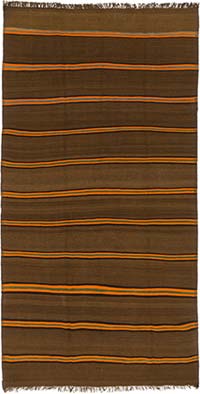 Vintage Anatolian Kilim Rug - 5' 6" x 10' 7" (66" x 127")
