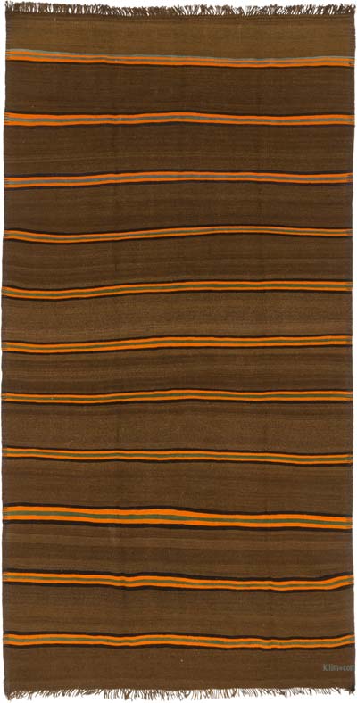 Vintage Anatolian Kilim Rug - 5' 6" x 10' 7" (66" x 127")