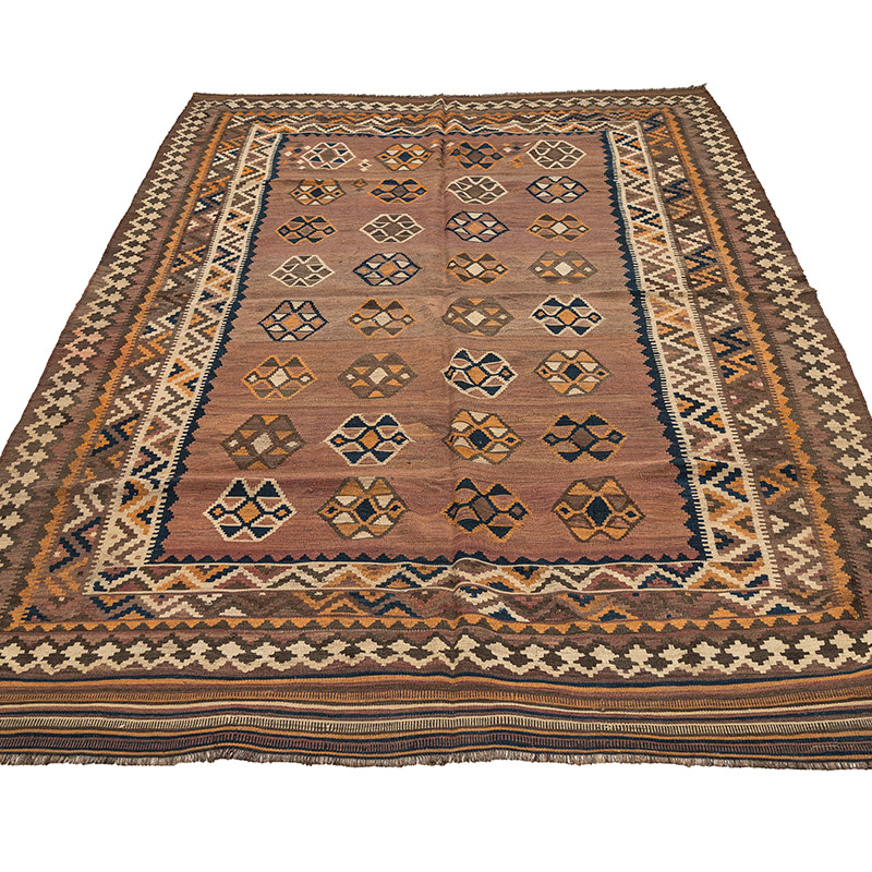 Vintage Van Kilim Rug - 5' 5" x 8' 6" (65" x 102") - K0090678