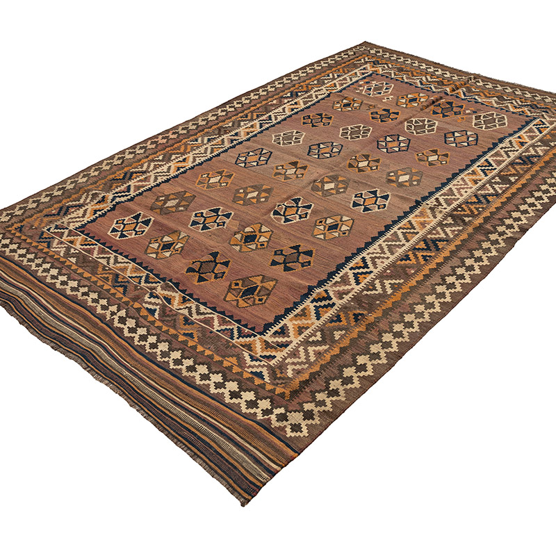 Vintage Van Kilim Rug - 5' 5" x 8' 6" (65" x 102") - K0090678