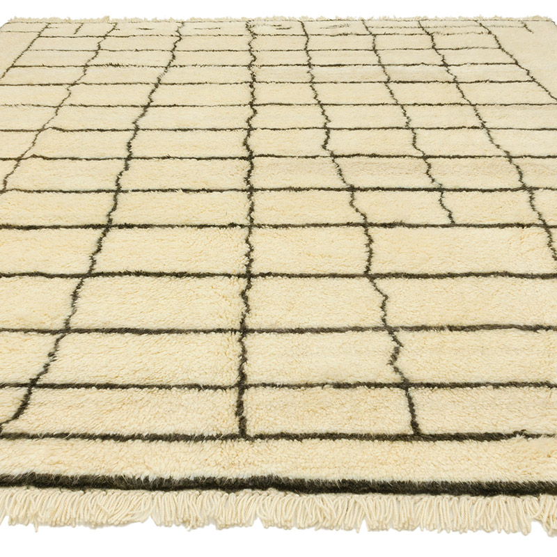 New Moroccan Style Hand-Knotted Tulu Rug - 9'  x 10' 7" (108" x 127") - K0090691