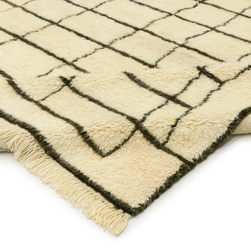 New Moroccan Style Hand-Knotted Tulu Rug - 9'  x 10' 7" (108" x 127") - K0090691