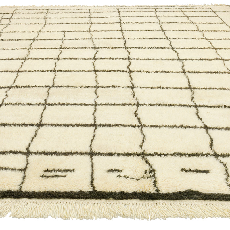 New Moroccan Style Hand-Knotted Tulu Rug - 9'  x 10' 7" (108" x 127") - K0090691