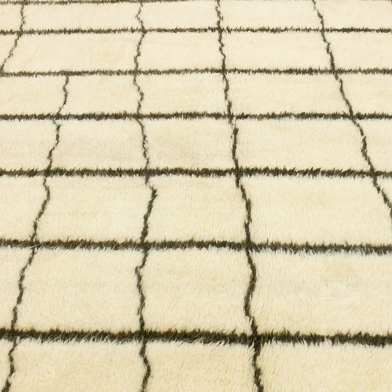 New Moroccan Style Hand-Knotted Tulu Rug - 9'  x 10' 7" (108" x 127") - K0090691