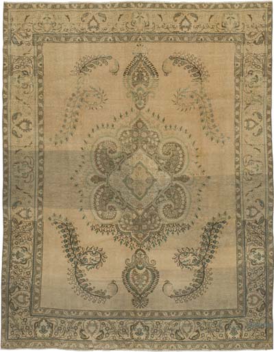 Vintage Hand-Knotted Oriental Rug - 9' 11" x 12' 6" (119" x 150")
