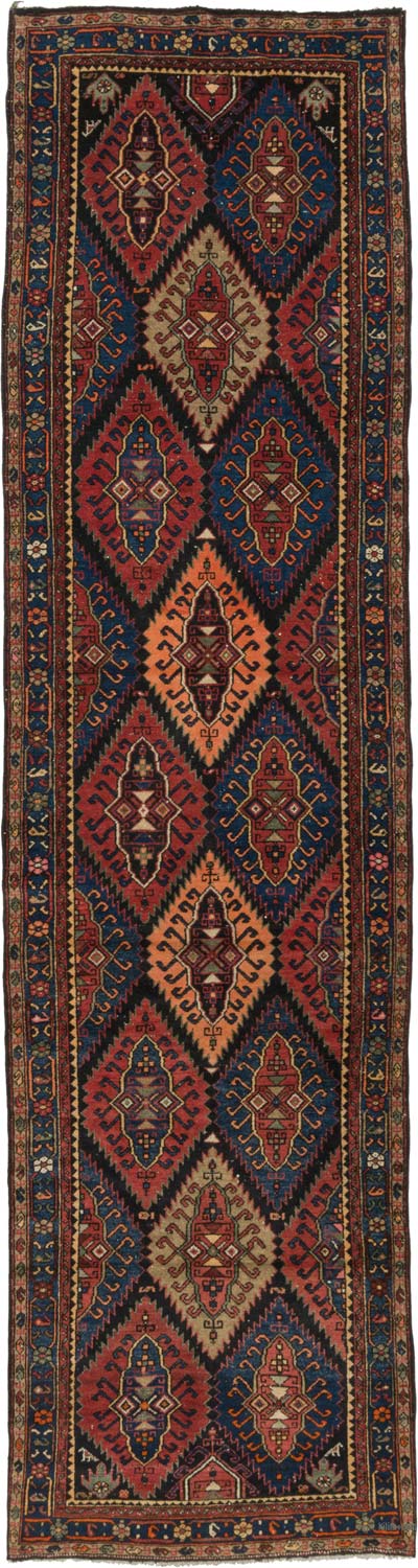 Vintage Oriental Hand-Knotted Runner