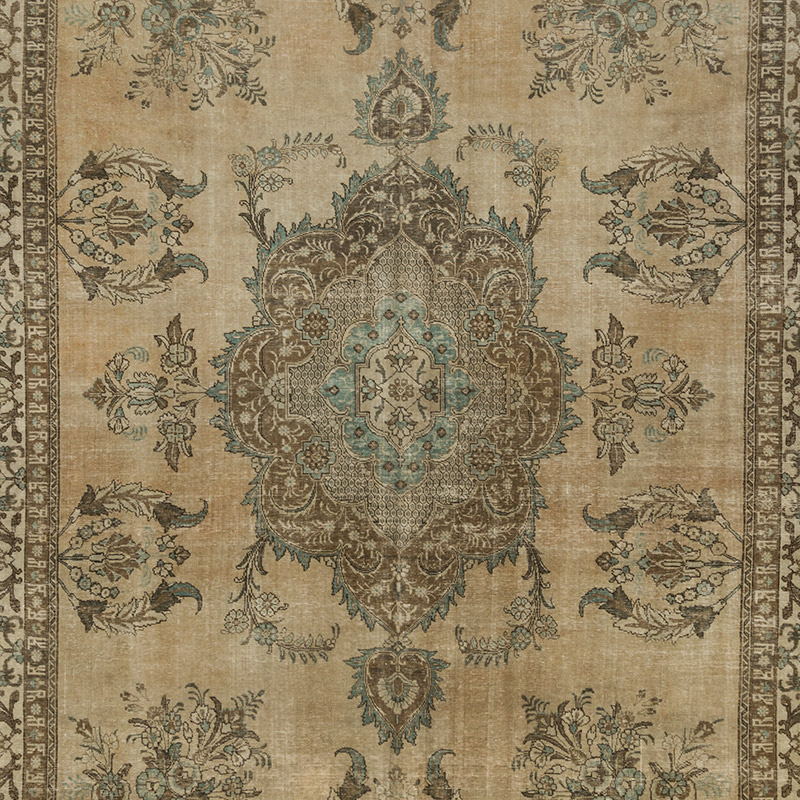 Vintage Hand-Knotted Oriental Rug - 10'  x 13' 3" (120" x 159") - K0090720
