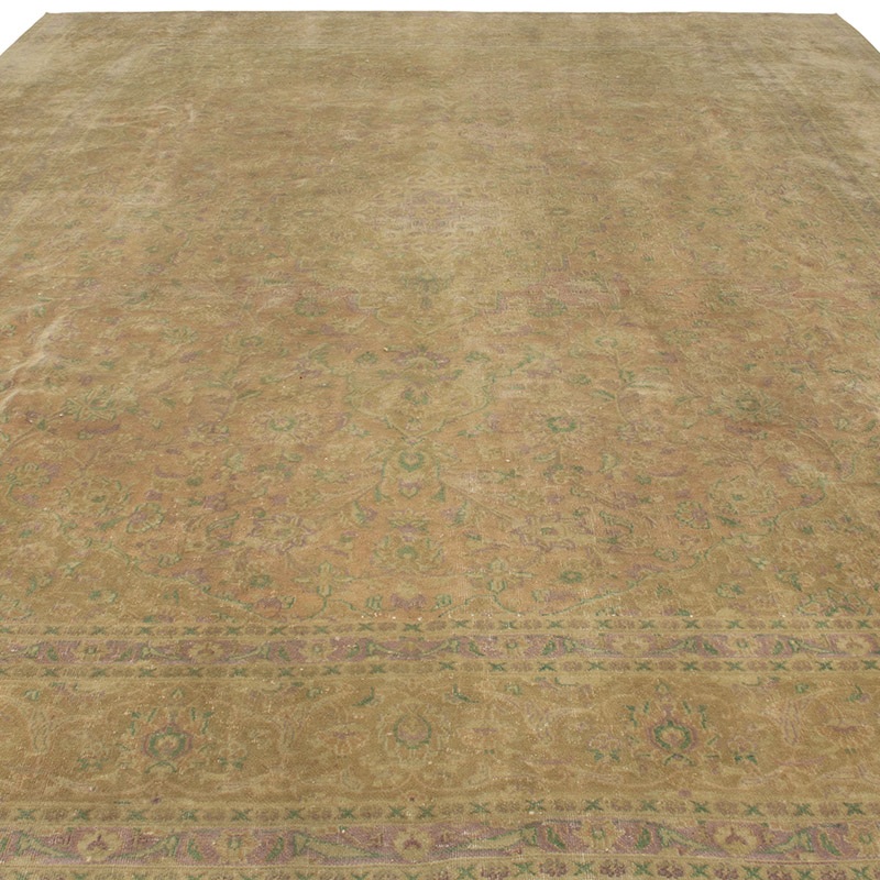 Vintage Hand-Knotted Oriental Rug - 9' 3" x 12' 1" (111" x 145") - K0090722