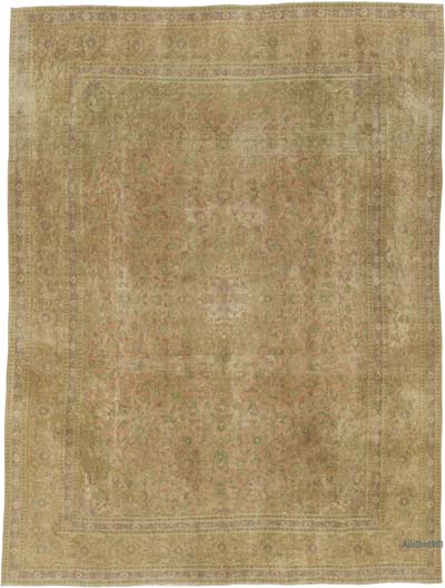 Vintage Hand-Knotted Oriental Rug - 9' 3" x 12' 1" (111" x 145")