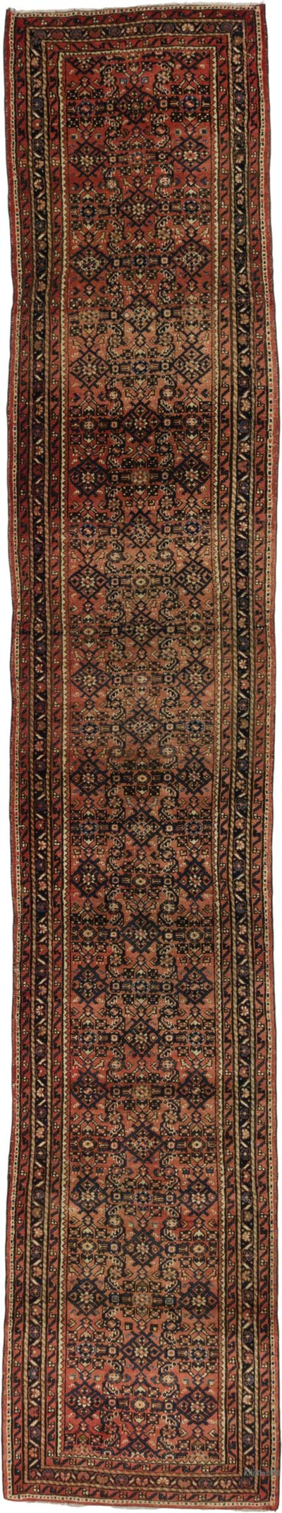 Vintage Oriental Hand-Knotted Runner