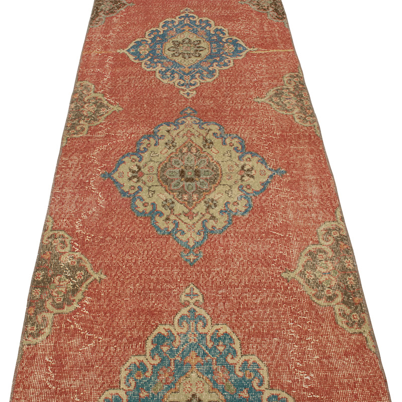 Alfombra Turca Vintage de pasillo - K0090730