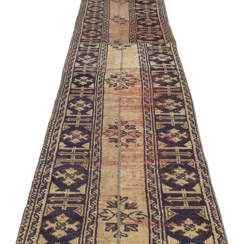 Alfombra Turca Vintage de pasillo - K0090736