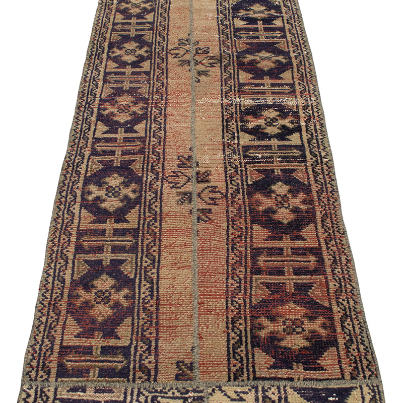 Alfombra Turca Vintage de pasillo - K0090736