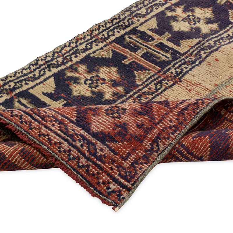 Alfombra Turca Vintage de pasillo - K0090736