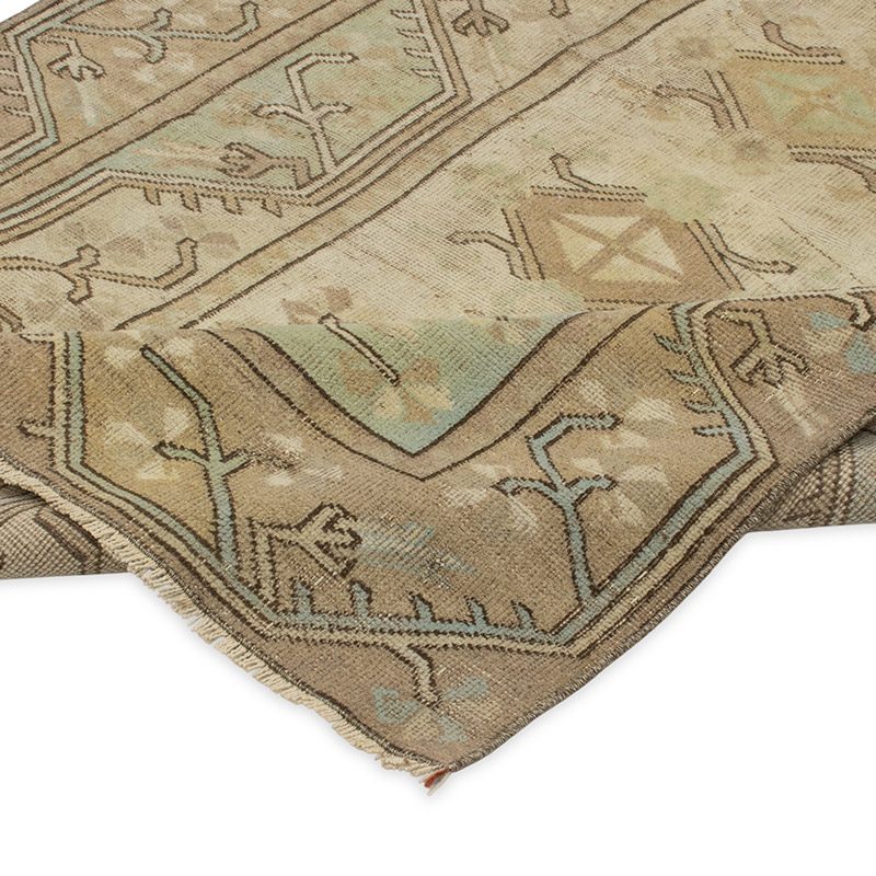 Vintage Turkish Hand-Knotted Rug - 116 cm x 205 cm - K0090739