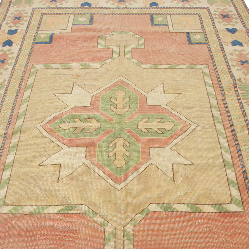 Vintage Turkish Hand-Knotted Rug - 5' 7" x 8' 2" (67" x 98") - K0090741