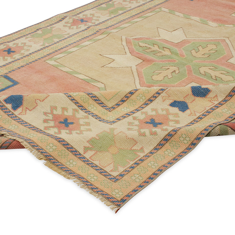 Vintage Turkish Hand-Knotted Rug - 5' 7" x 8' 2" (67" x 98") - K0090741