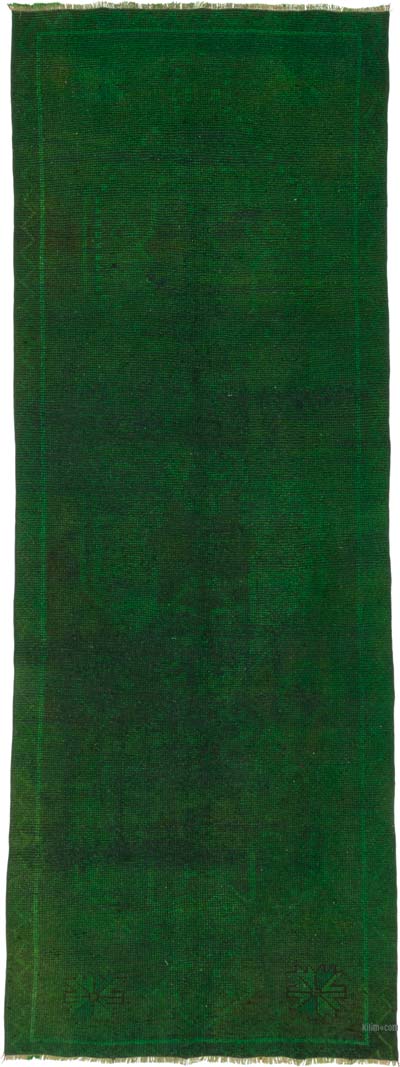 Boyali El Dokuma Vintage Hali Yolluk - 123 cm x 327 cm