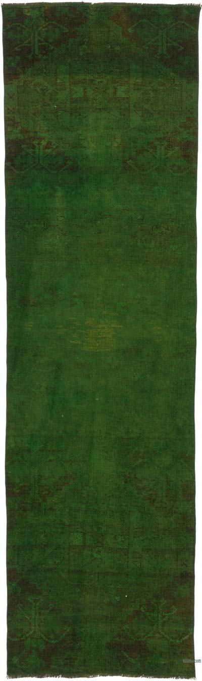 Boyali El Dokuma Vintage Hali Yolluk - 85 cm x 288 cm