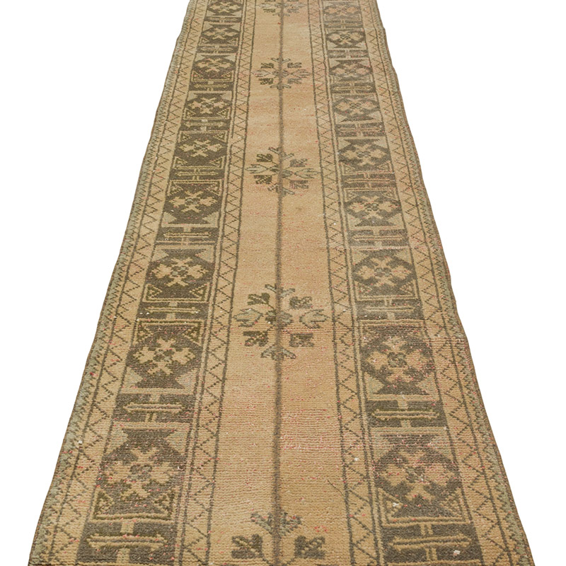 Vintage Turkish Hand-Knotted Runner - 2' 3" x 12'  (27" x 144") - K0090744