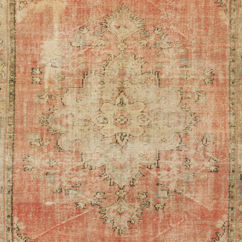 Alfombra Vintage Turca Anudada a Mano - 184 cm x 264 cm - K0090747