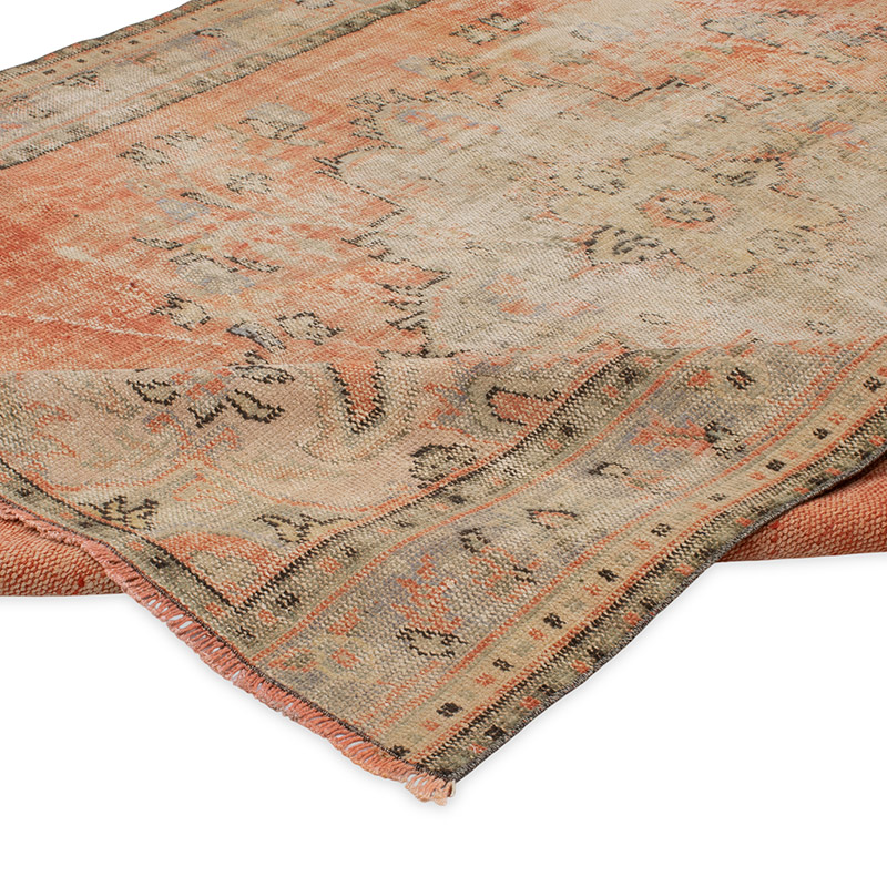 Alfombra Vintage Turca Anudada a Mano - 184 cm x 264 cm - K0090747