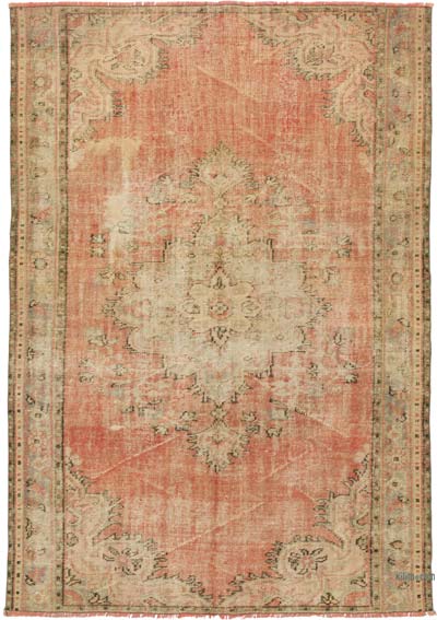 El Dokuma Vintage Halı - 184 cm x 264 cm