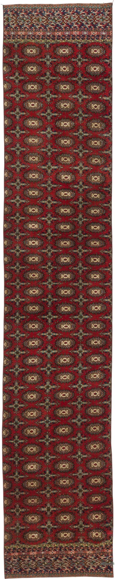 Vintage Oriental Hand-Knotted Runner