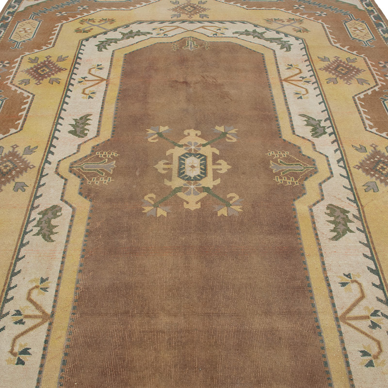 Alfombra Vintage Turca Anudada a Mano - 199 cm x 305 cm - K0090751