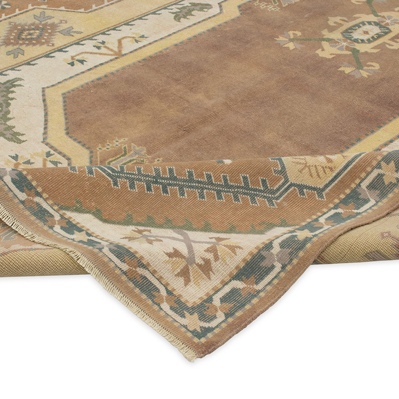 Alfombra Vintage Turca Anudada a Mano - 199 cm x 305 cm - K0090751