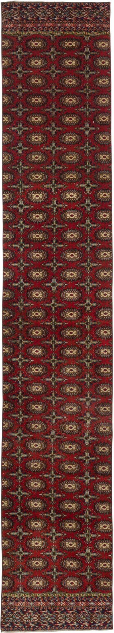 Vintage Oriental Hand-Knotted Runner