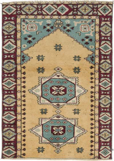 El Dokuma Vintage Halı - 84 cm x 120 cm