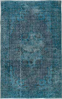 Alfombra Turca Vintage Sobre-teñida - 183 cm x 292 cm