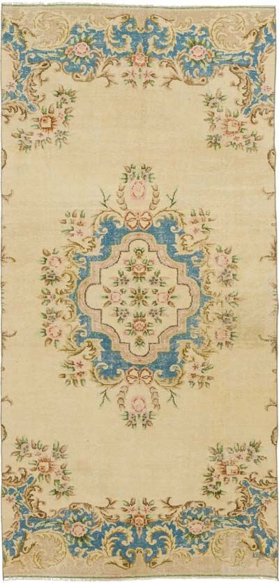 El Dokuma Vintage Halı - 156 cm x 324 cm