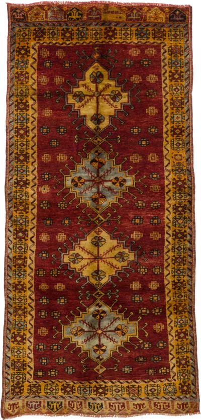 El Dokuma Vintage Halı - 151 cm x 311 cm